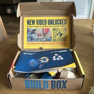 **NWT- Crunchlabs build box. By Mark Rober. Opened with all pieces. Vortex box.